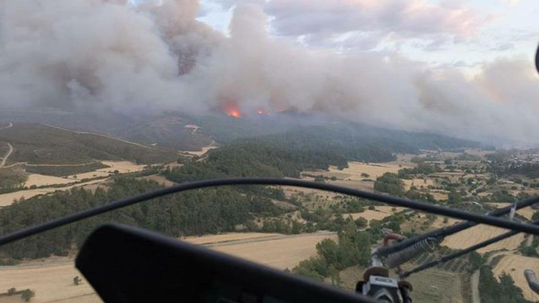Alevlere karşı mücadele Çanakkale'ye devam ediyor! Tarihi alanlar için alarm verildi, Fireproes yırtıldı 4